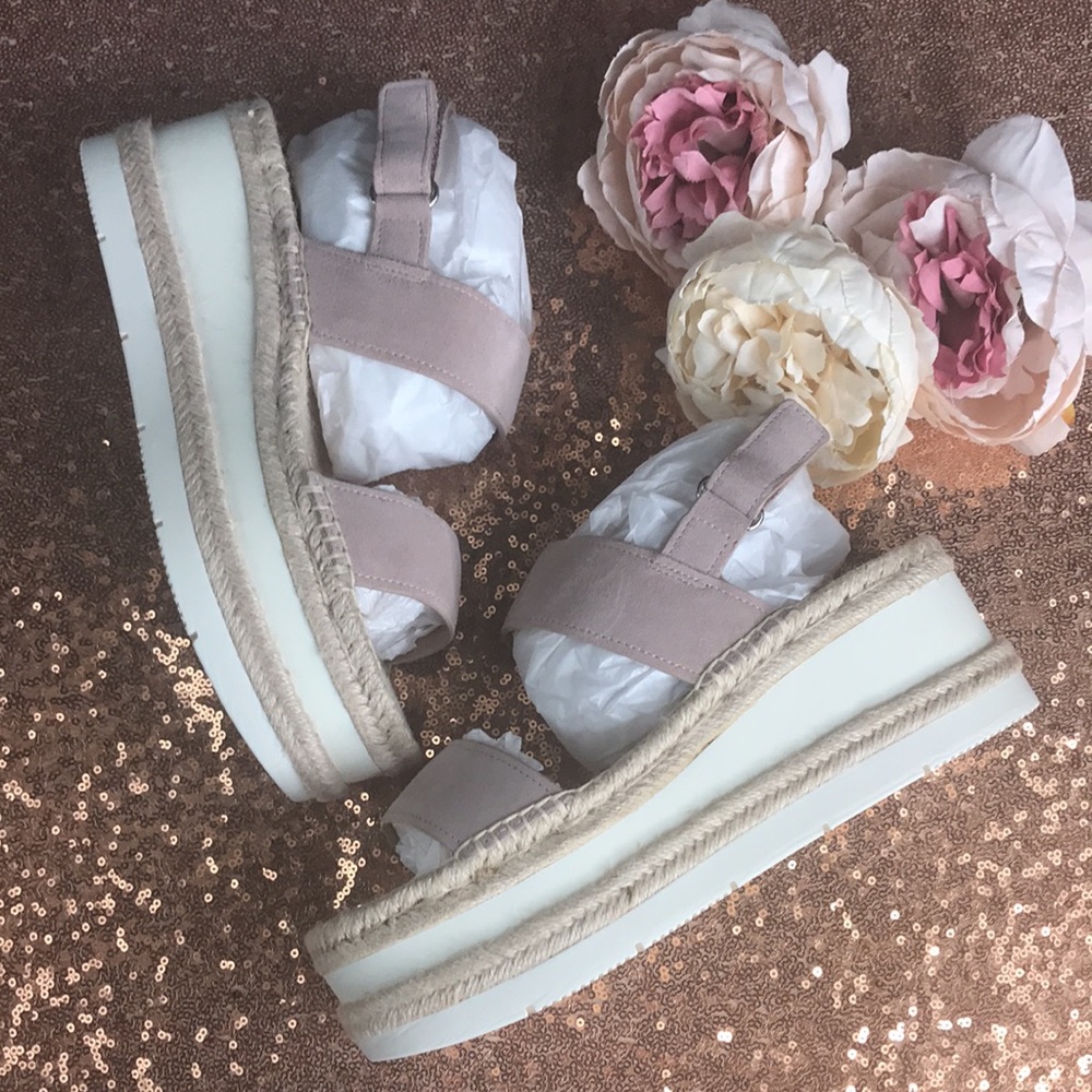 Marc Fisher Pink Platform Sandals 8.5M - Picture 7 of 8